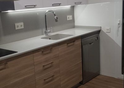 Proyecto con Silestone Aluminio Nube pulido en Terrassa